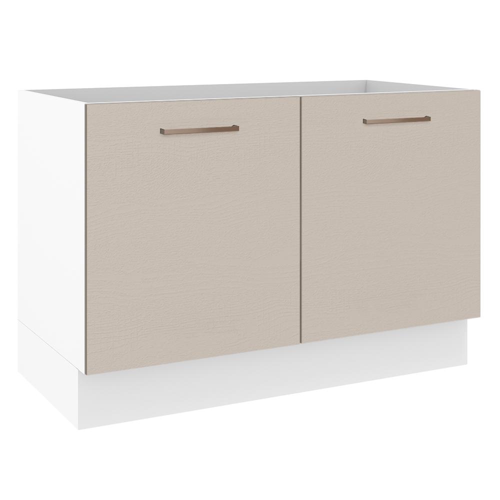 Mueble de Cocina para Fregadero Madesa Ágata Blanco 2 Puertas