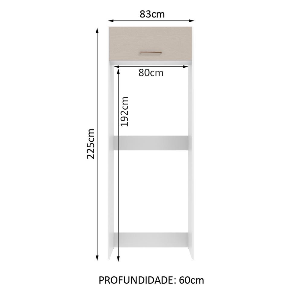 Foto 3 pulgar | Mueble para Cocina Madesa Agata Blanca