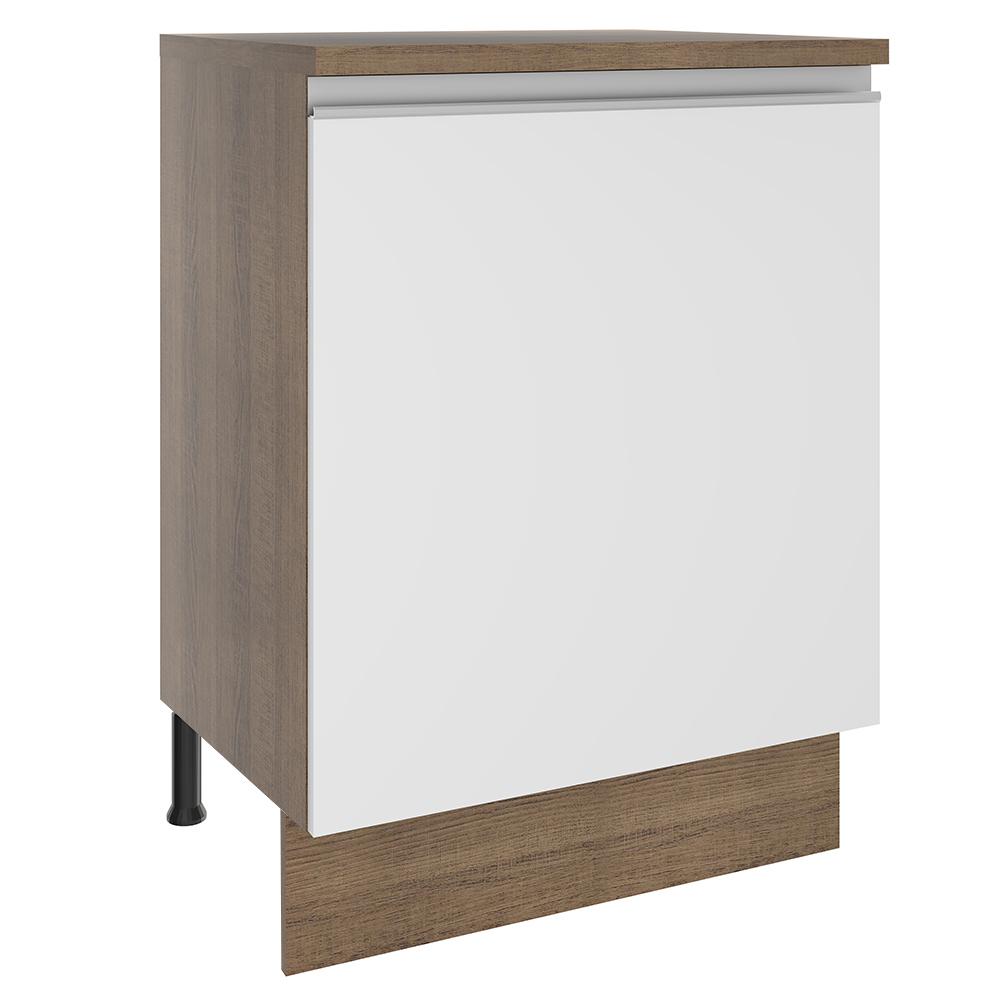 Foto 2 pulgar | Mueble de Cocina Madesa Glamy 60 cm 1 Puerta Blanco