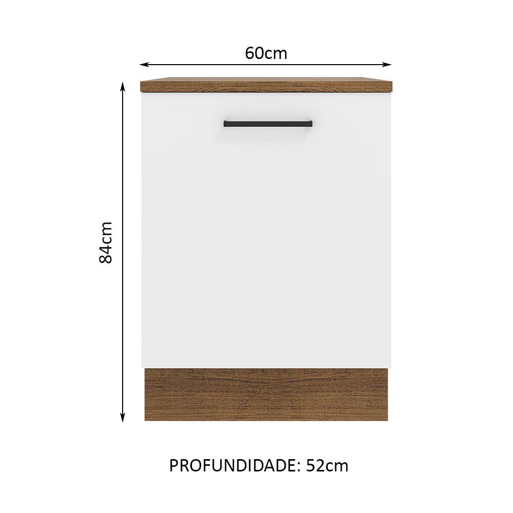 Foto 3 pulgar | Mueble de Cocina Madesa Agata 60 cm 1 Puerta Marrón