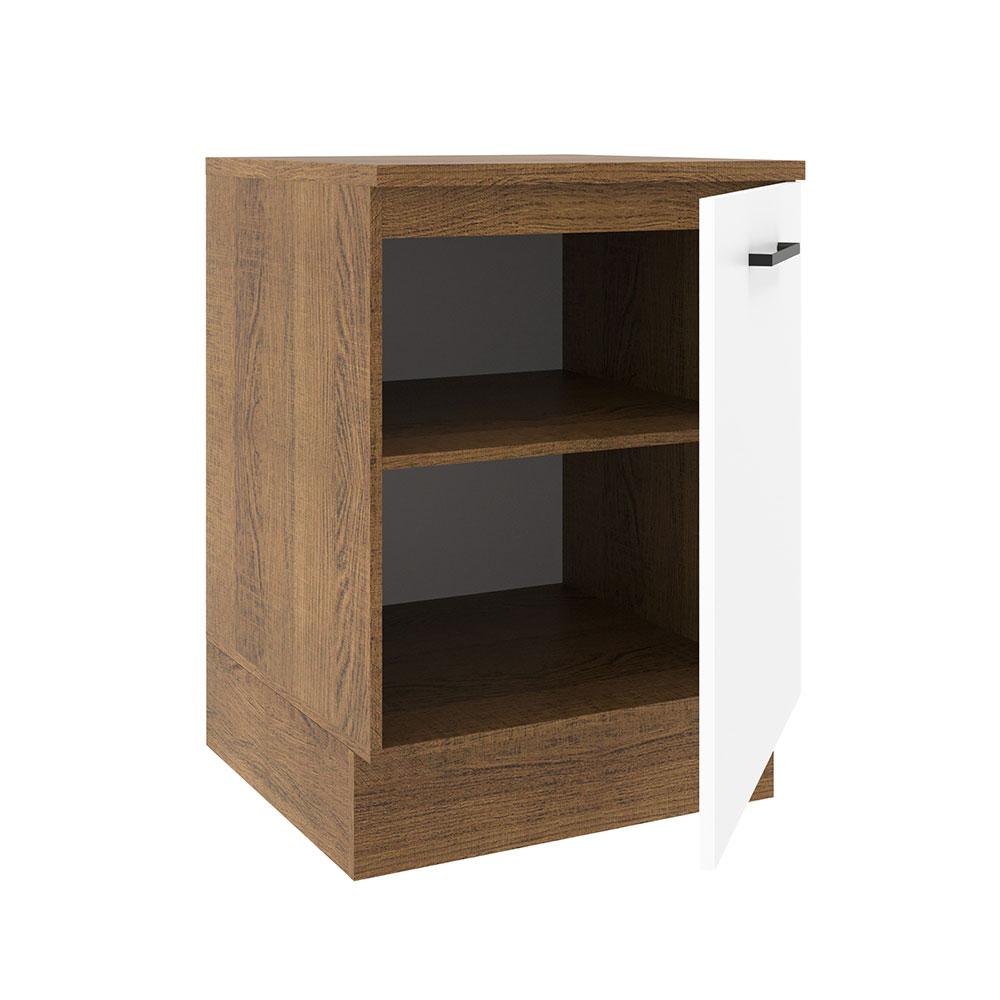 Foto 5 pulgar | Mueble de Cocina Madesa Agata 60 cm 1 Puerta Marrón