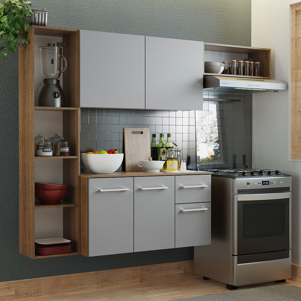 Foto 2 | Mueble de Cocina Compacto Madesa Easy Marrón