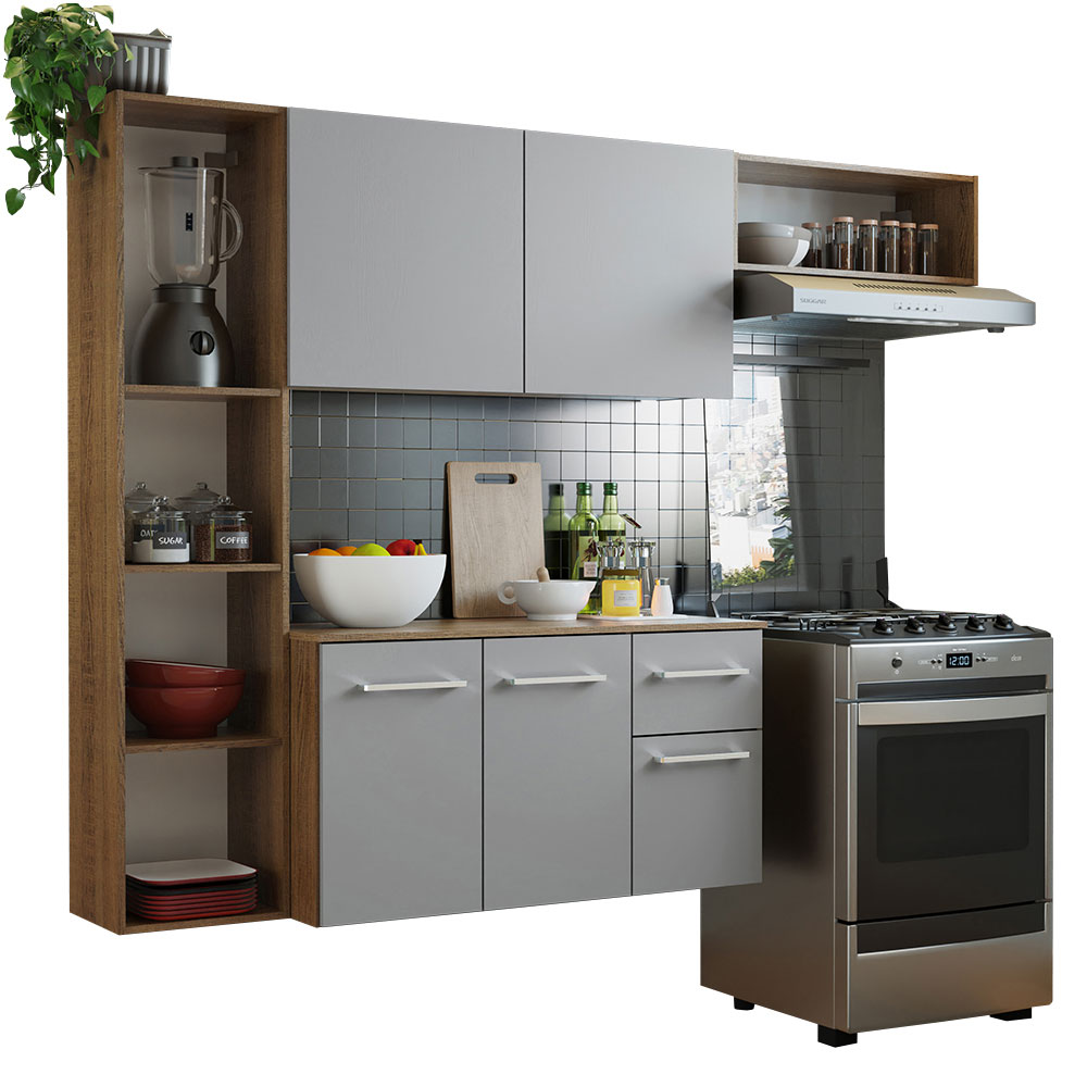 Foto 3 | Mueble de Cocina Compacto Madesa Easy Marrón