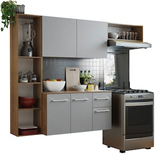 Foto 3 | Mueble de Cocina Compacto Madesa Easy Marrón