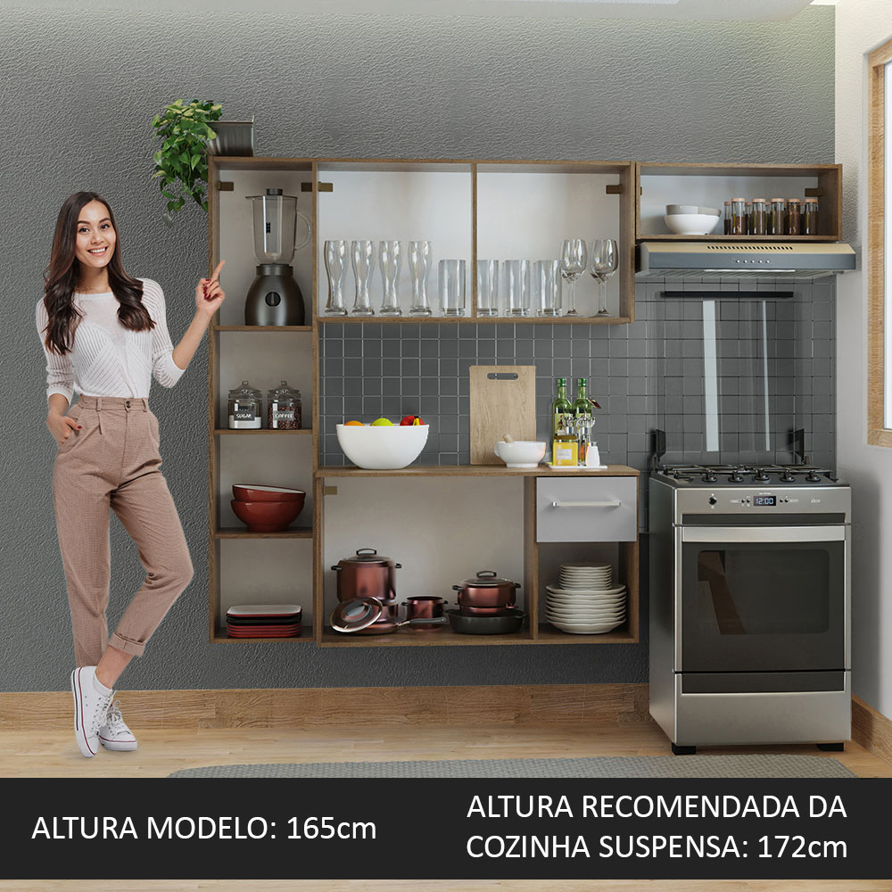 Foto 6 pulgar | Mueble de Cocina Compacto Madesa Easy Marrón