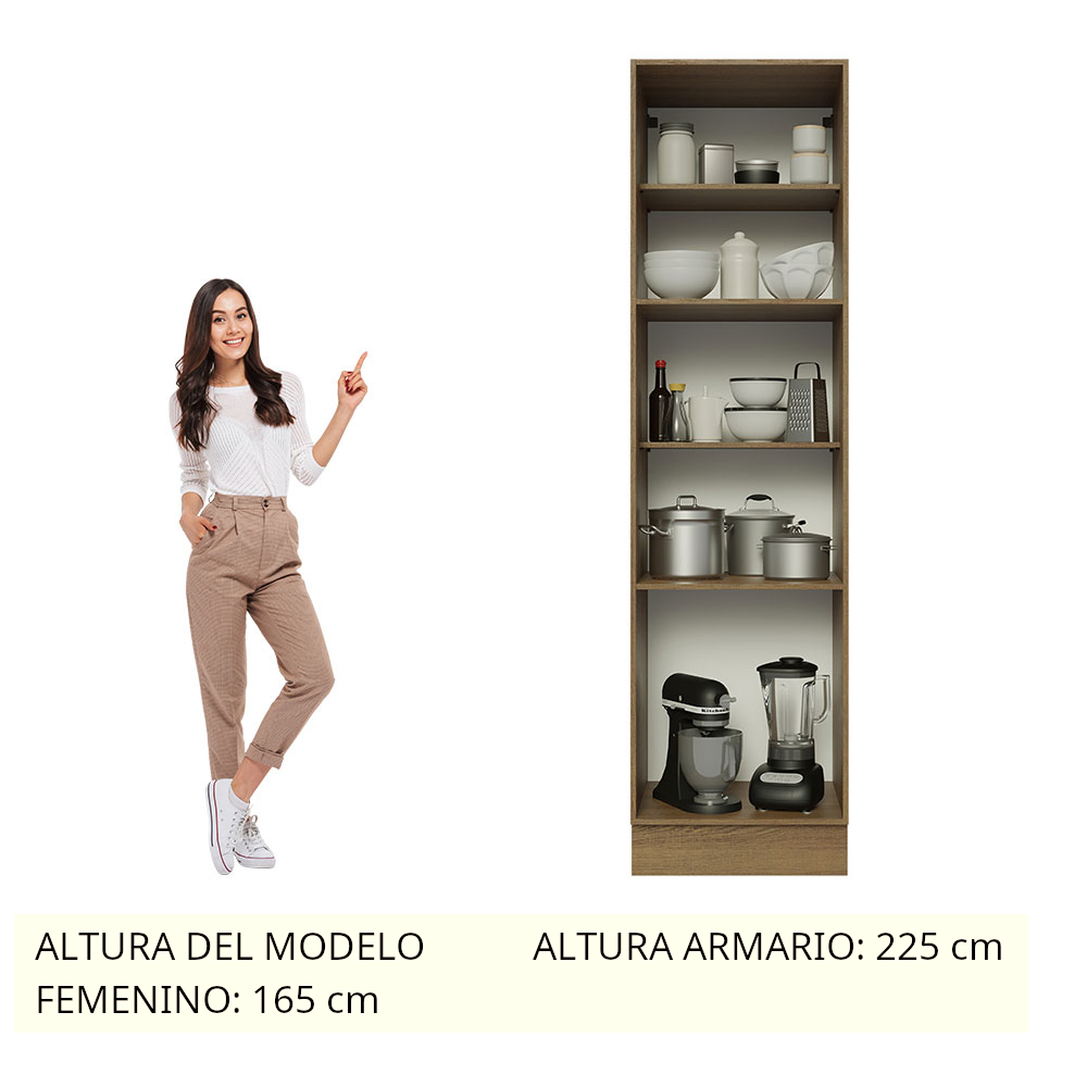 Foto 3 pulgar | Mueble de Cocina Armario Despensa Madesa Glamy 3 Puertas