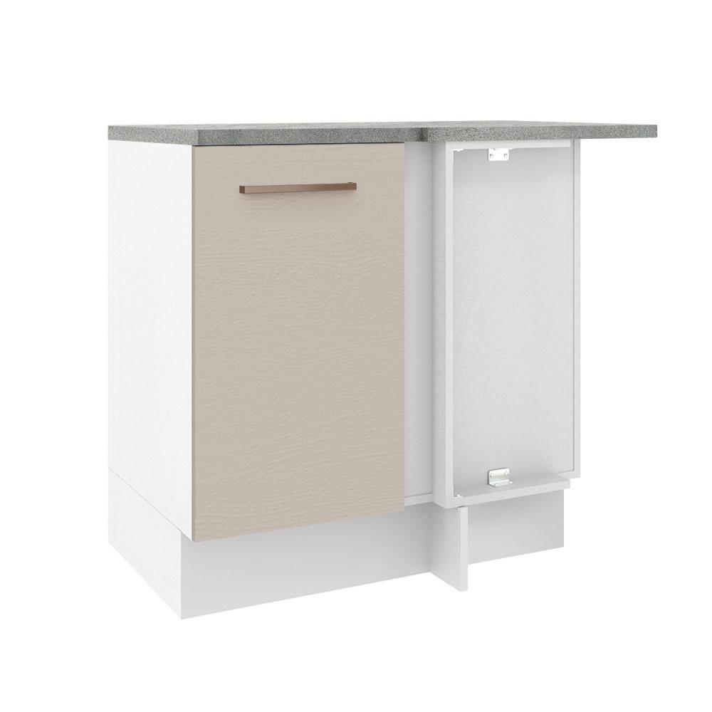 Mueble de Cocina Esquinero Madesa Ágata Blanco 1 Puerta