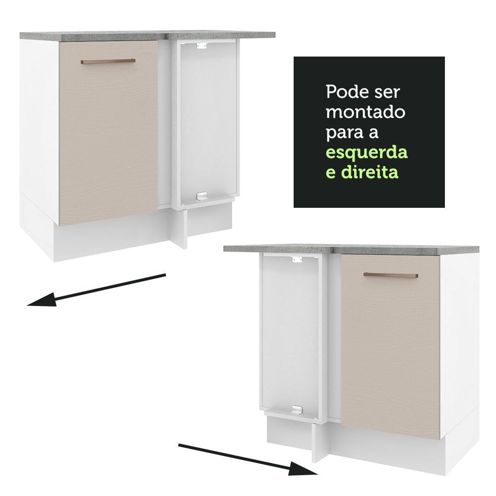 Foto 9 pulgar | Mueble de Cocina Esquinero Madesa Ágata Blanco 1 Puerta