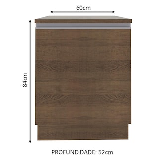 Foto 2 | Mueble de Cocina Madesa Glamy 60 cm 1 Puerta Marrón