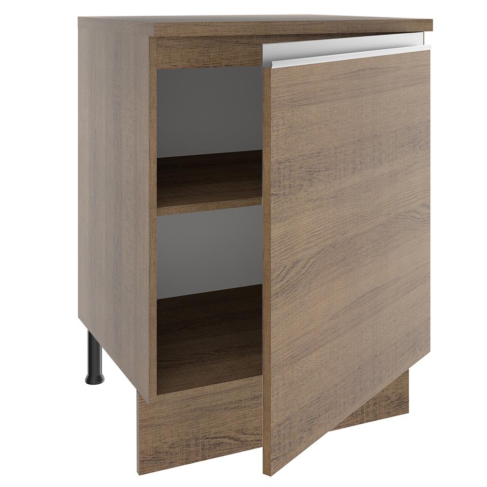 Foto 5 pulgar | Mueble de Cocina Madesa Glamy 60 cm 1 Puerta Marrón