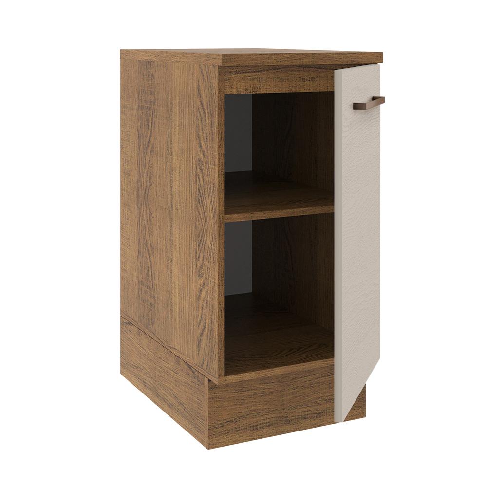 Foto 5 pulgar | Mueble de Cocina 40 cm 1 Puerta Madesa Agata Marrón