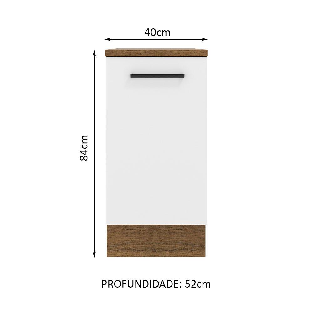 Foto 3 pulgar | Mueble de Cocina Madesa Agata 40 cm 1 Puerta Marrón