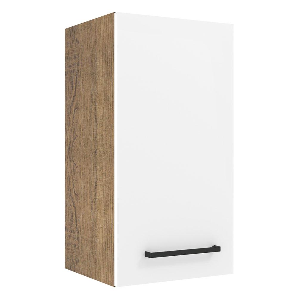 Alacena Madesa Agata Marrón y Blanco 35 cm 1 Puerta