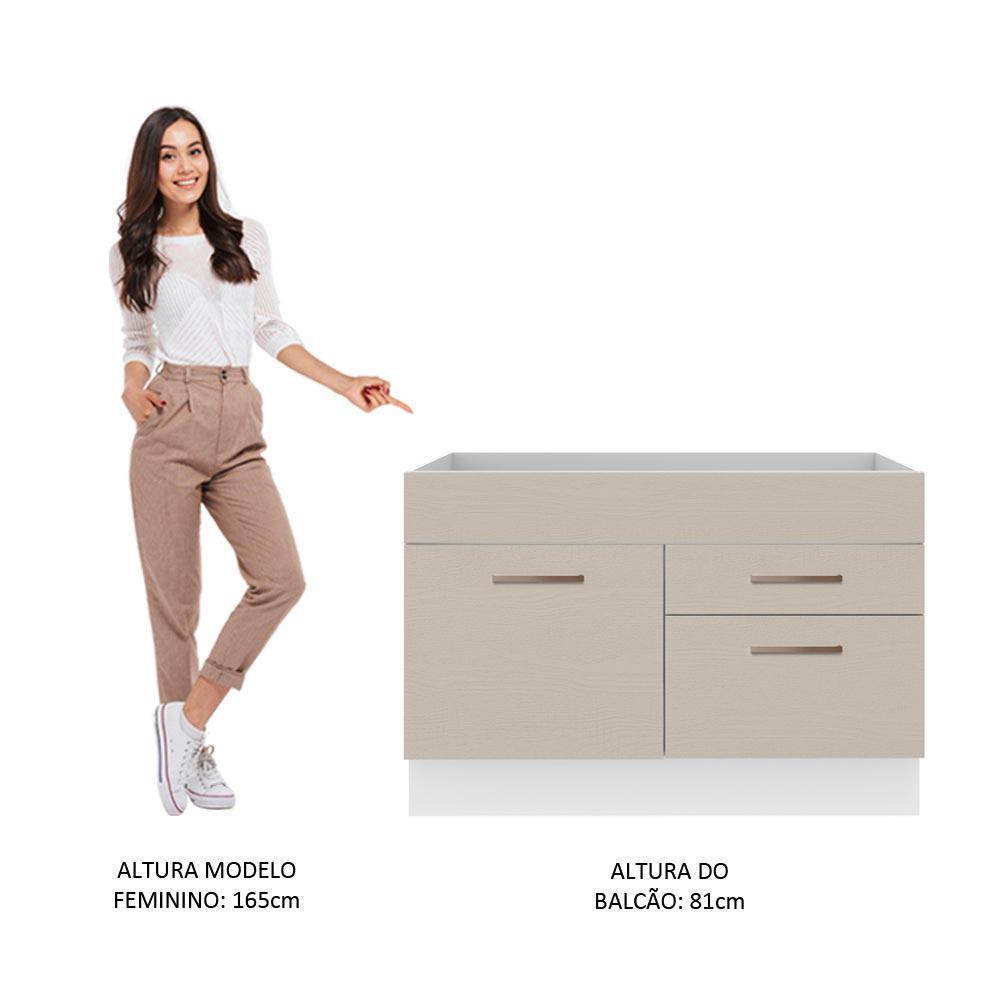 Foto 6 pulgar | Mueble para Cocina Madesa Agata Blanco