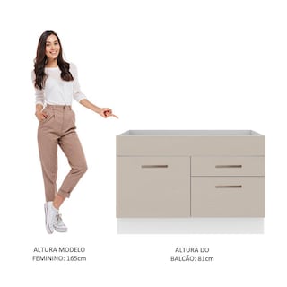 Foto 5 | Mueble para Cocina Madesa Agata Blanco