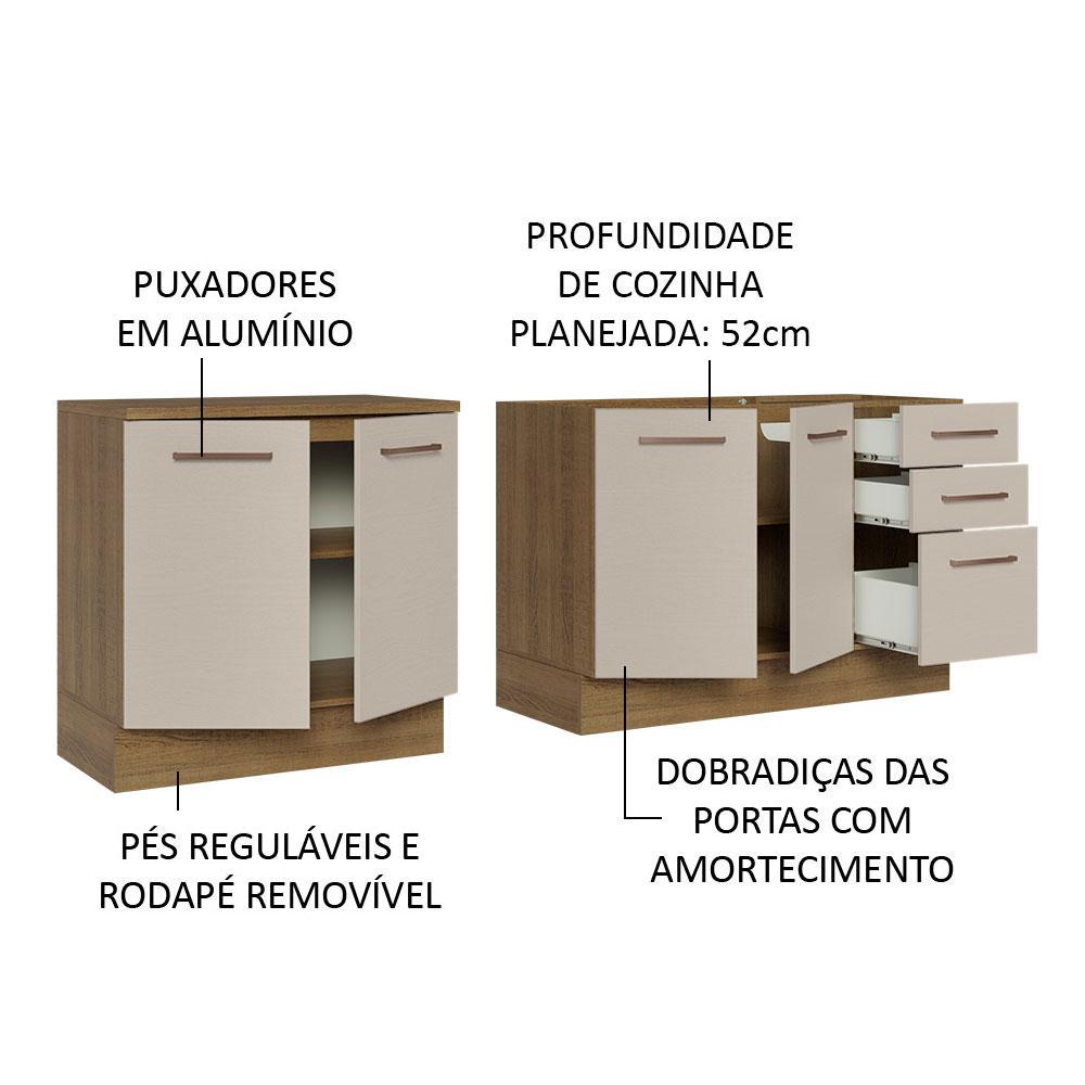 Foto 5 pulgar | Mueble para Cocina Madesa Agata Beige