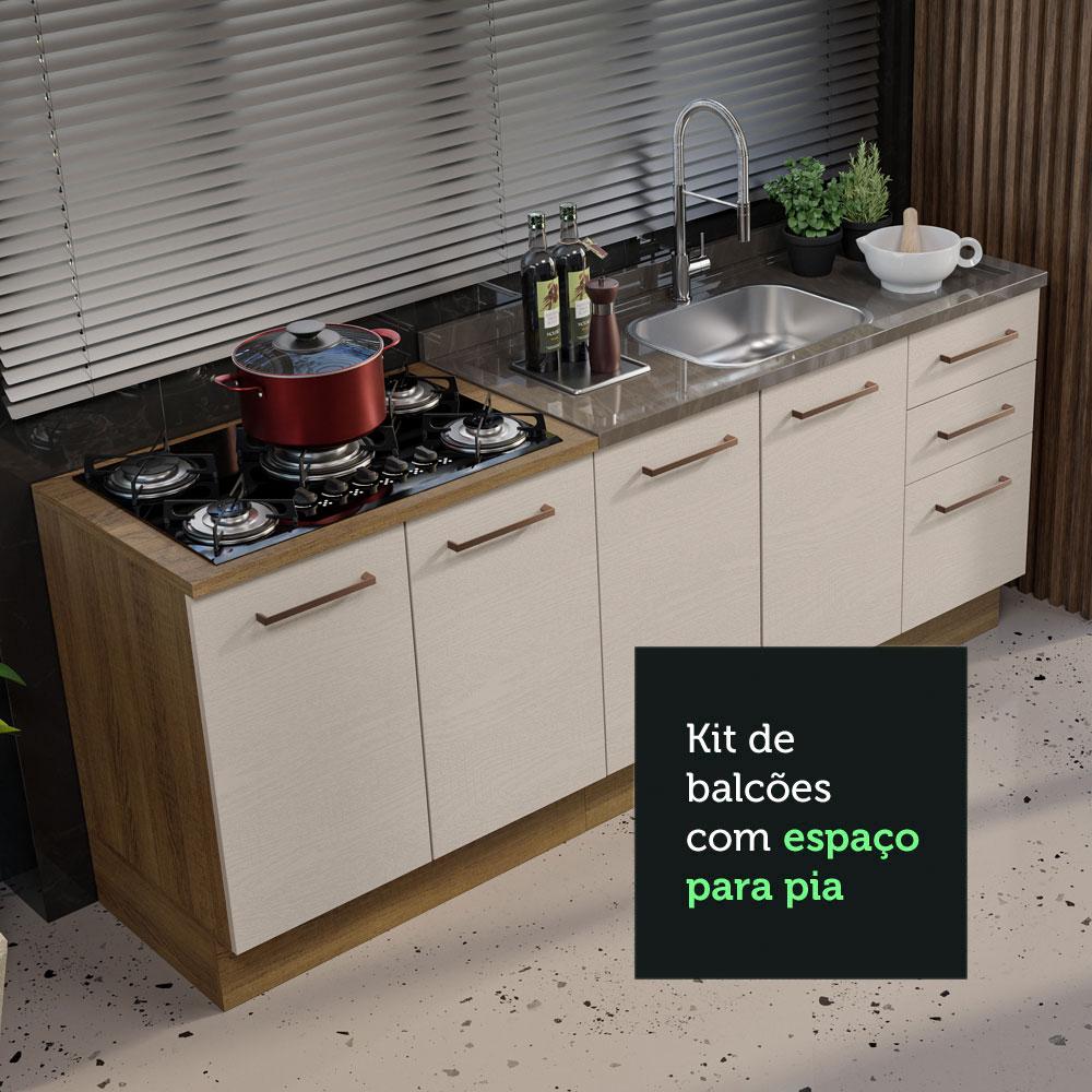 Foto 7 pulgar | Mueble para Cocina Madesa Agata Beige