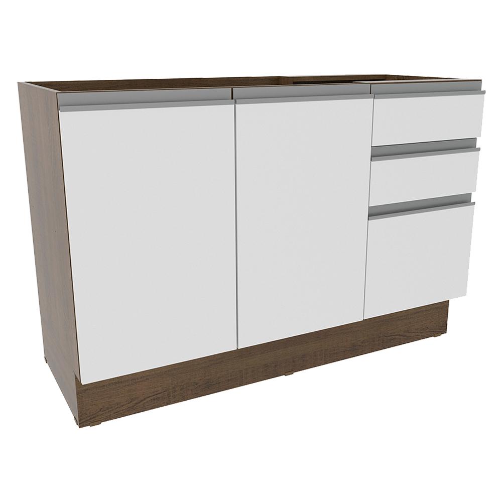 Foto 2 pulgar | Mueble de Cocina para Fregadero Madesa Glamy Blanco sin Tablero ni Fregadero