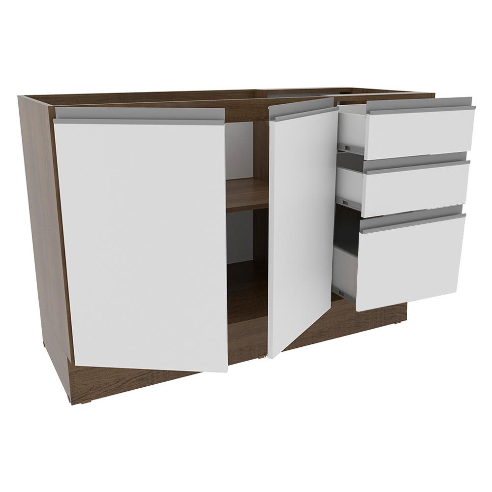 Foto 5 pulgar | Mueble de Cocina para Fregadero Madesa Glamy Blanco sin Tablero ni Fregadero