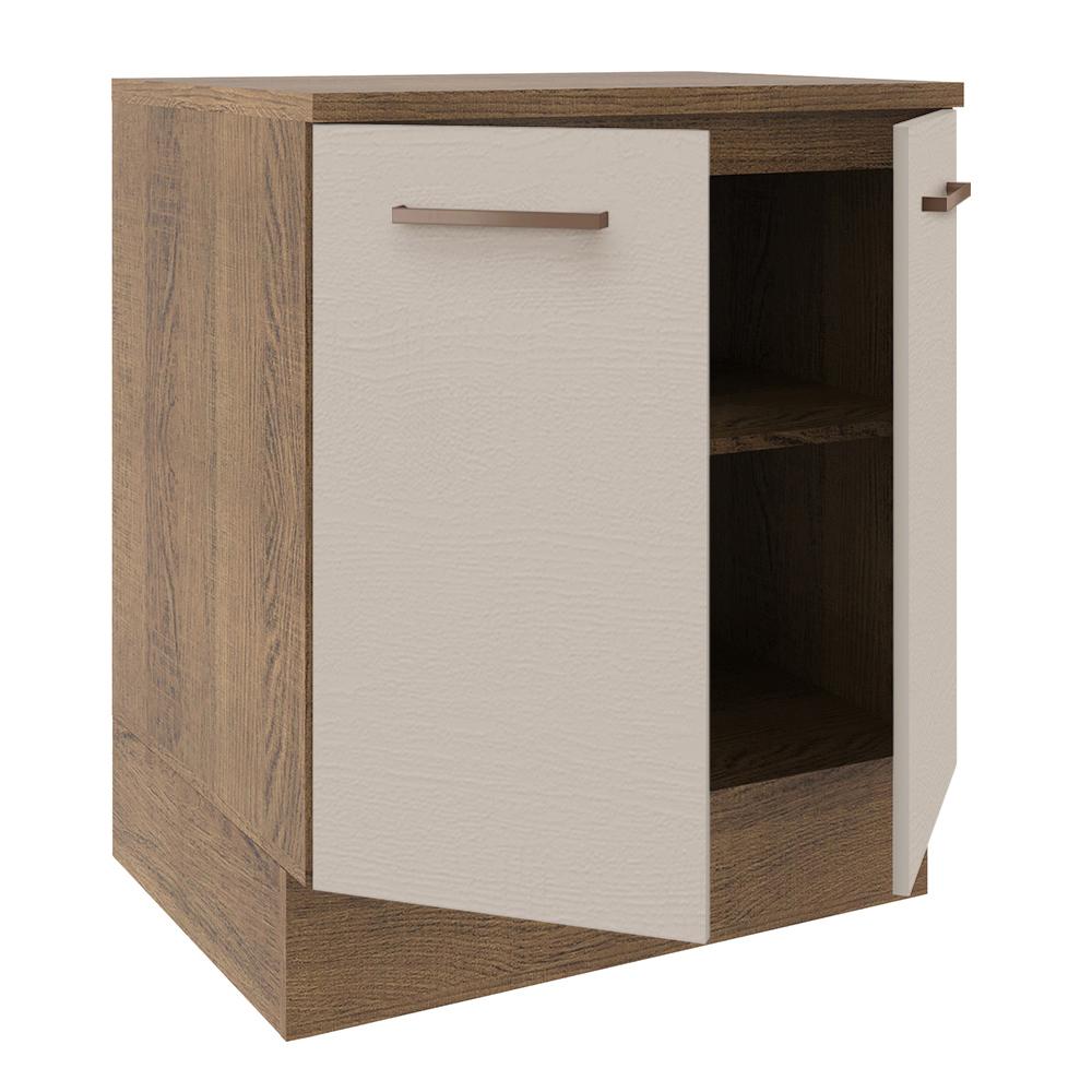 Foto 4 pulgar | Mueble de Cocina  70 Cm 2 Puertas Marrón Agata Madesa