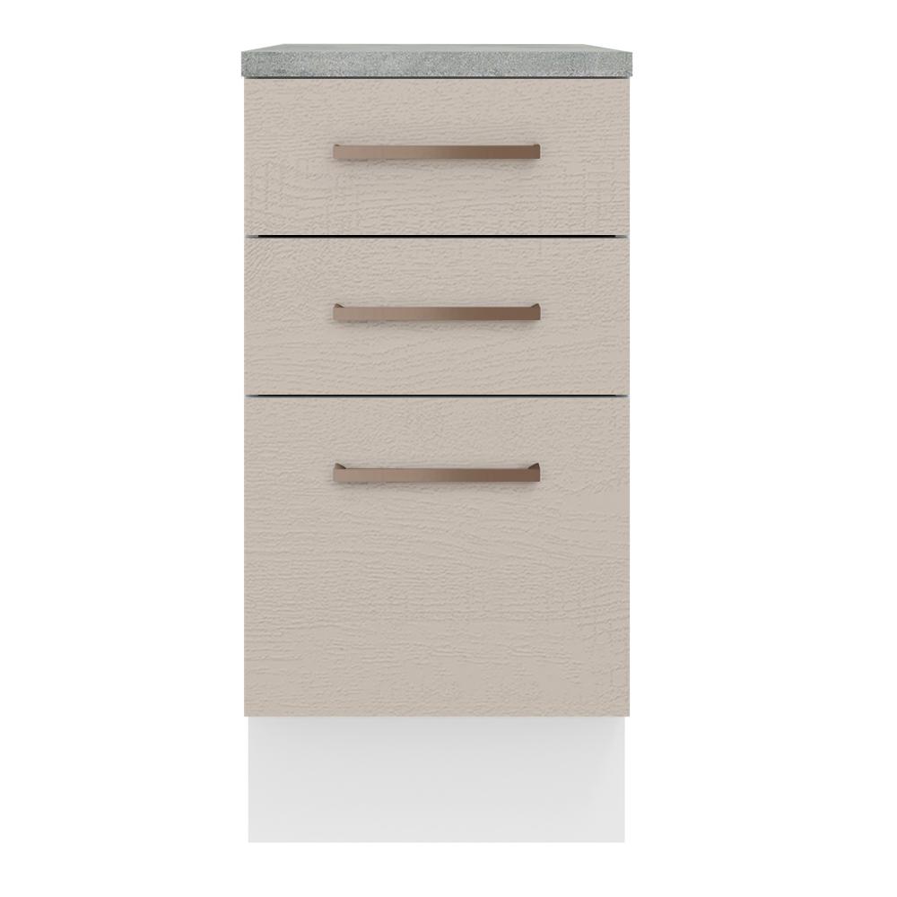 Foto 6 pulgar | Mueble para Cocina Madesa Agata Beige 3 Cajones