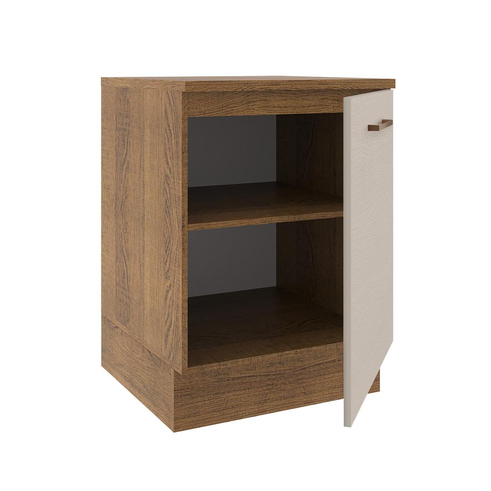 Foto 4 | Mueble de Cocina 60 cm 1 Puerta Agata Madesa Marrón y Crema