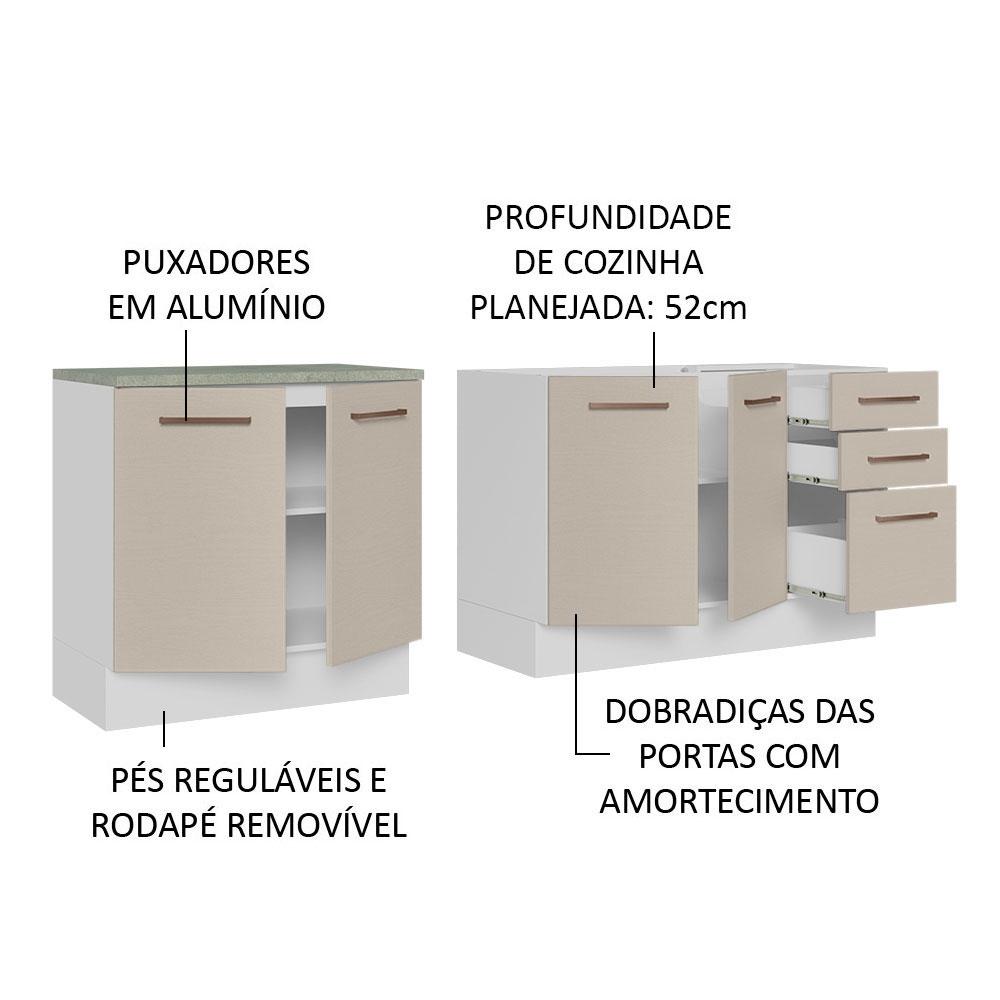 Foto 5 pulgar | Mueble para Cocina Madesa Agata Beige