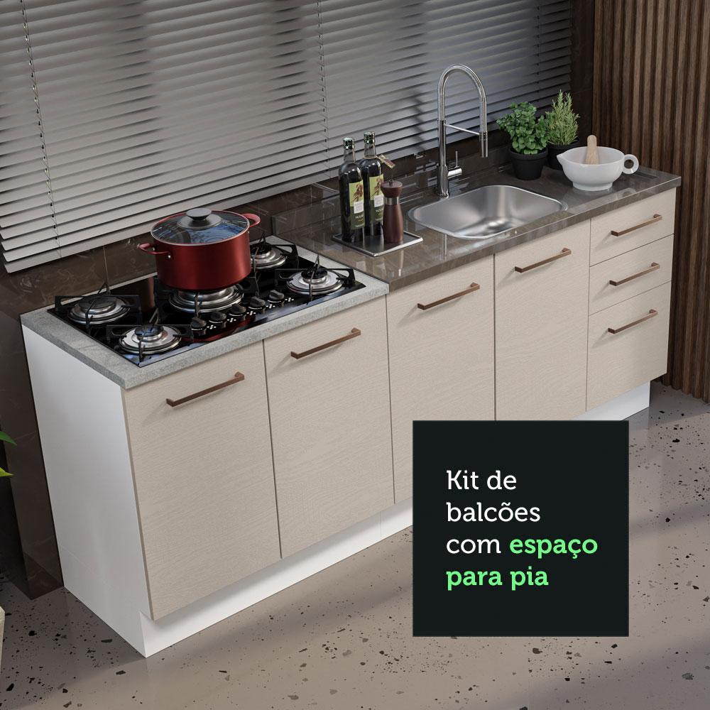 Foto 7 pulgar | Mueble para Cocina Madesa Agata Beige