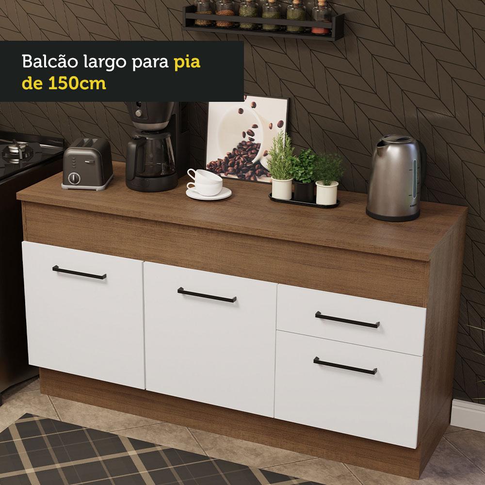 Foto 7 pulgar | Mueble de Cocina Madesa Agata 150 cm para Fregadero con Encimera