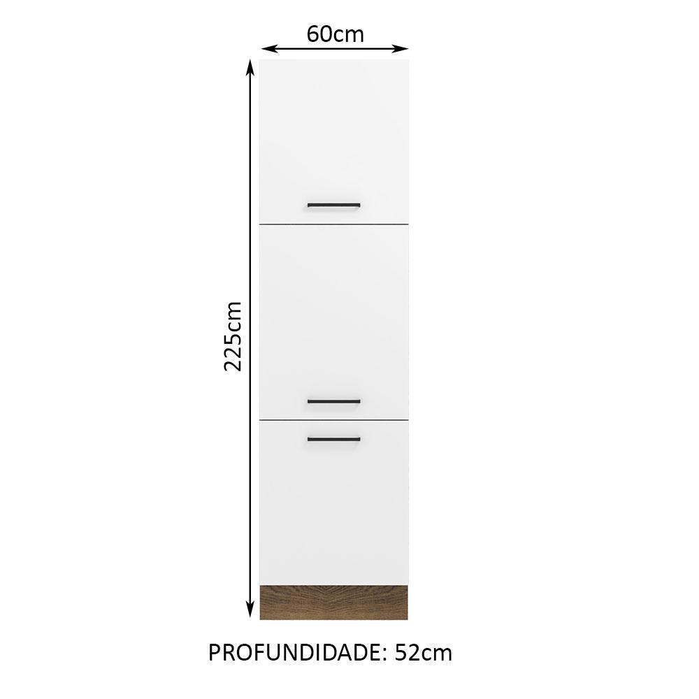 Foto 3 pulgar | Mueble de Cocina Organizador Madesa Ágata Marrón con Blanco