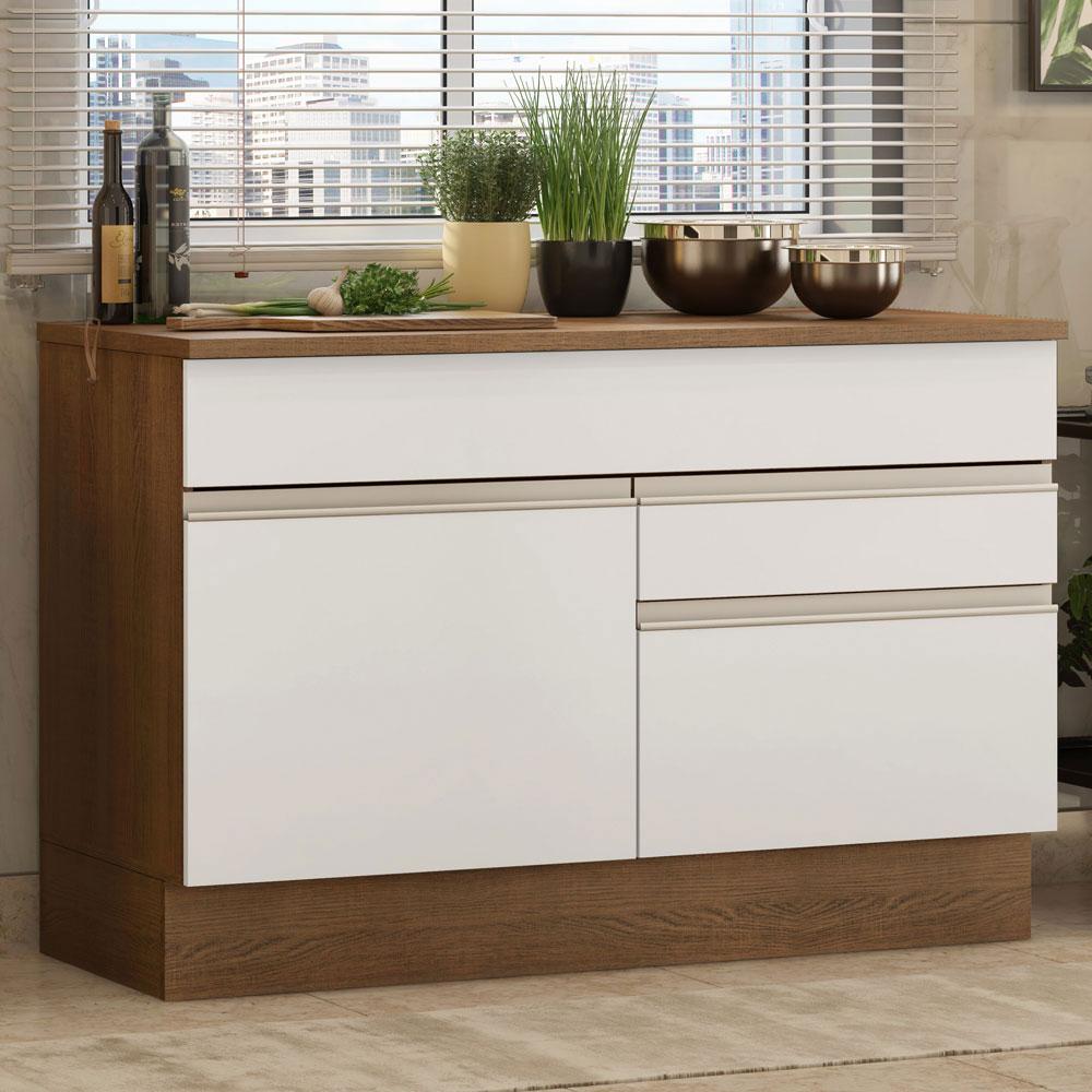 Foto 3 | Mueble de Cocina Madesa Glamy 120 cm - Mostrador para Fregadero con Encimera