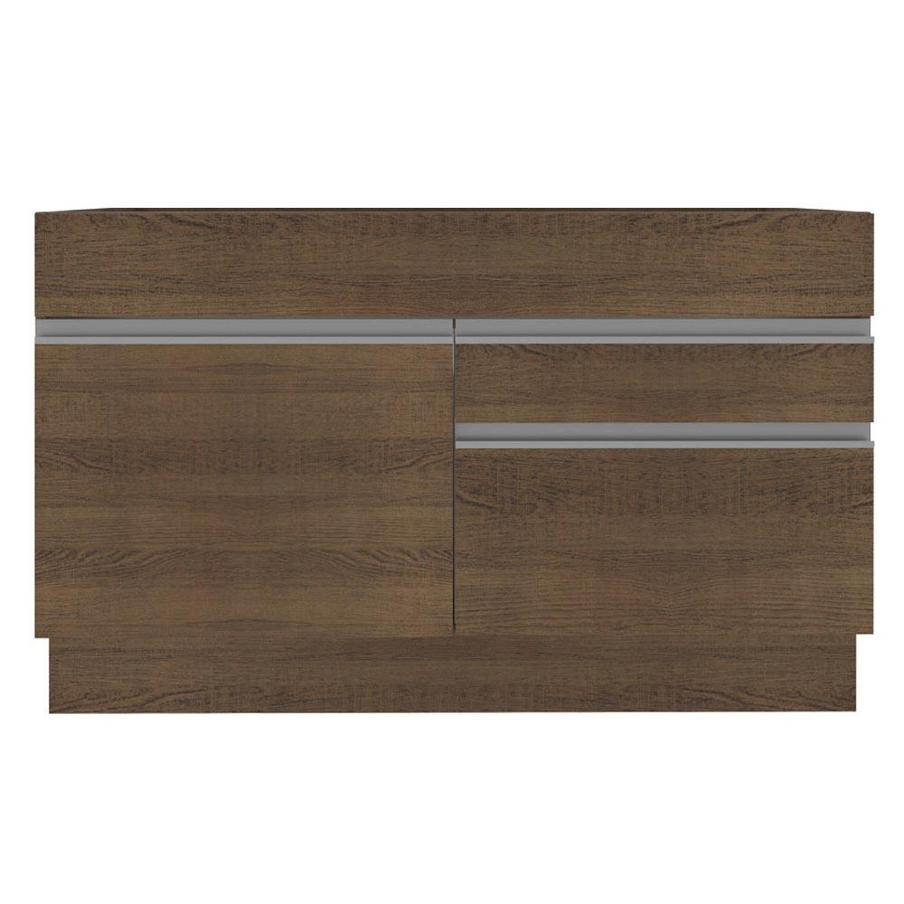 Mueble De Cocina Para Fregadero Madesa Glamy 120 Cm 1 Puerta Y 2 Cajones (con Tablero) Marrón