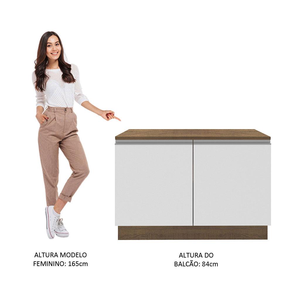 Foto 7 pulgar | Mueble de Cocina Madesa Glamy 120 cm - Mostrador para Fregadero con Encimera