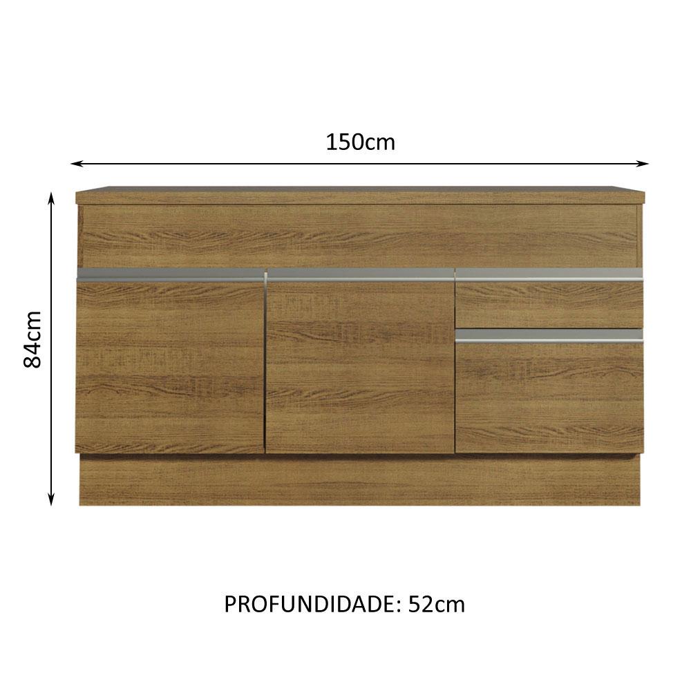 Foto 7 pulgar | Mueble para Cocina Madesa Glamy Marrón