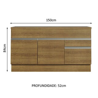 Foto 6 | Mueble para Cocina Madesa Glamy Marrón