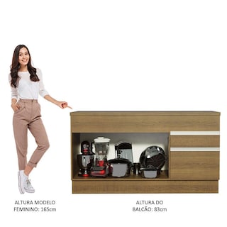 Foto 8 | Mueble para Cocina Madesa Glamy Marrón