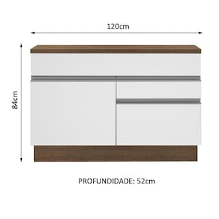 Foto 3 | Mueble para Cocina Madesa Glamy Marrón