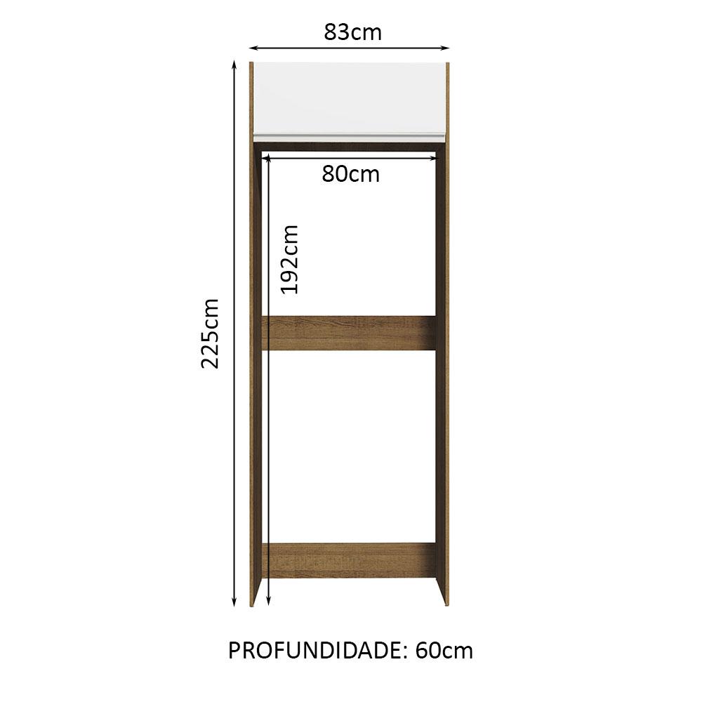 Foto 4 pulgar | Mueble de Cocina Puerta-refrigerador 1 Puerta Basculante Madesa Glamy Marrón