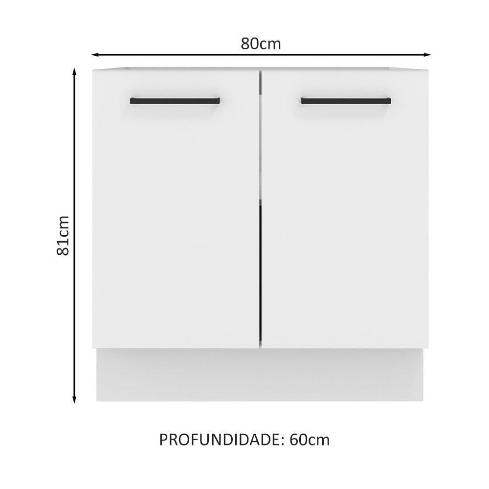 Foto 3 pulgar | Mueble De Cocina 80 X 60 Cm 2 Puertas Agata Madesa