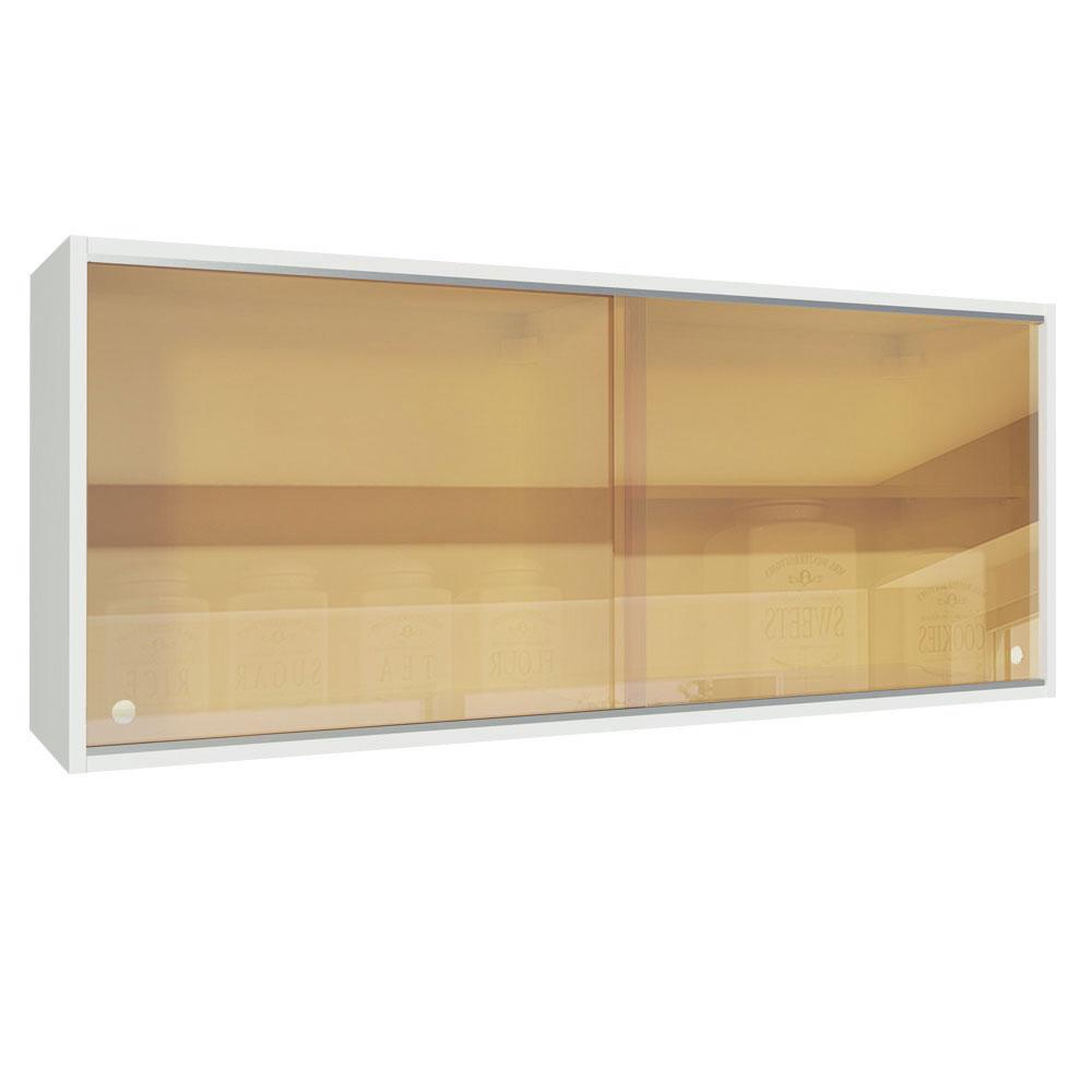 Mueble Superior De Cocina 2 Puertas Corredizas Vidrio Reflex Madesa 120cm