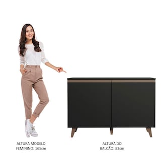 Foto 5 | Credenza Madesa Reims con Encimera de 120 cm y 2 puertas