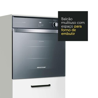 Foto 6 | Mueble de Cocina para Horno y Microondas Madesa Agata 60 cm x 60 cm 1 Puerta Abatible