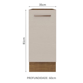 Foto 2 | Mostrador de Madera Agata Crema