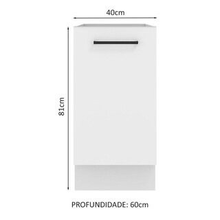 Foto 2 | Mueble de Cocina Agata 40x60 cm con 1 Puerta y Amplio Espacio Interior