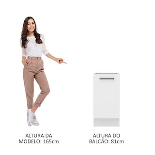 Foto 5 | Mueble de Cocina Agata 40x60 cm con 1 Puerta y Amplio Espacio Interior
