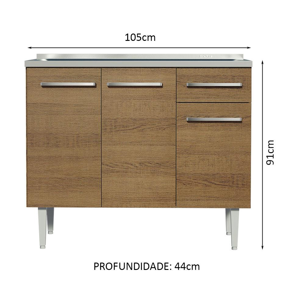 Foto 3 pulgar | Mueble para Cocina Madesa Marrón de 105 Cm