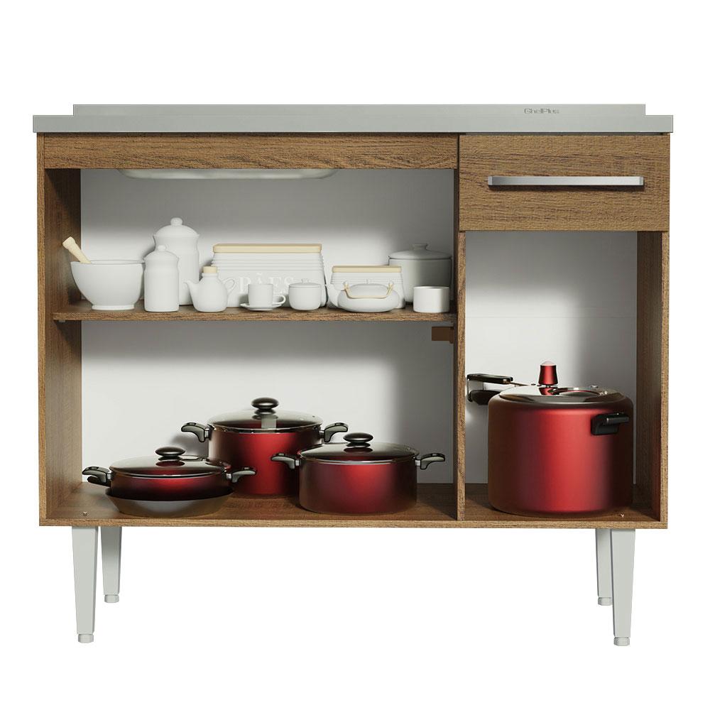 Foto 5 pulgar | Mueble para Cocina Madesa Marrón de 105 Cm