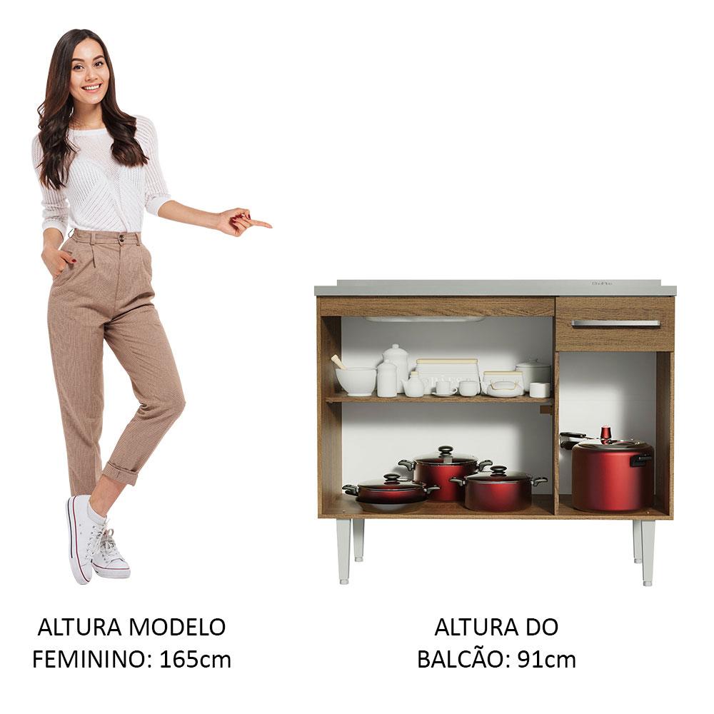 Foto 6 pulgar | Mueble para Cocina Madesa Marrón de 105 Cm