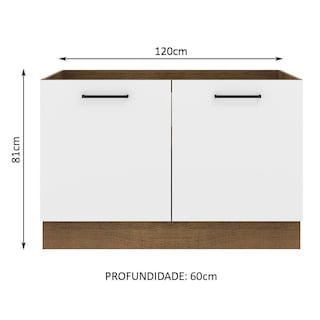 Foto 2 | Mueble para Cocina Madesa Agata Blanco