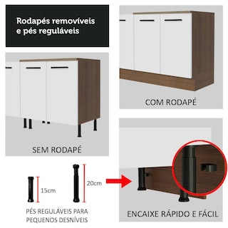 Foto 7 | Mueble para Cocina Madesa Agata Blanco